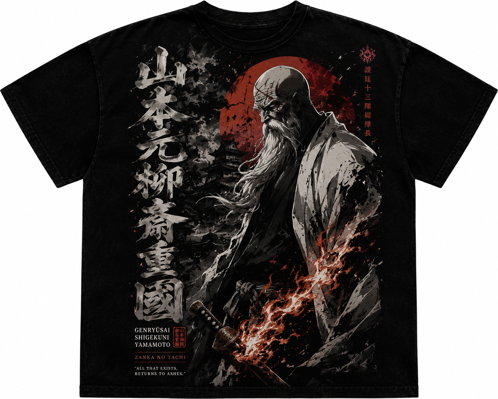 Ryūjin's Last Flame Genryūsai Shigekuni Yamamoto Oversized Tee