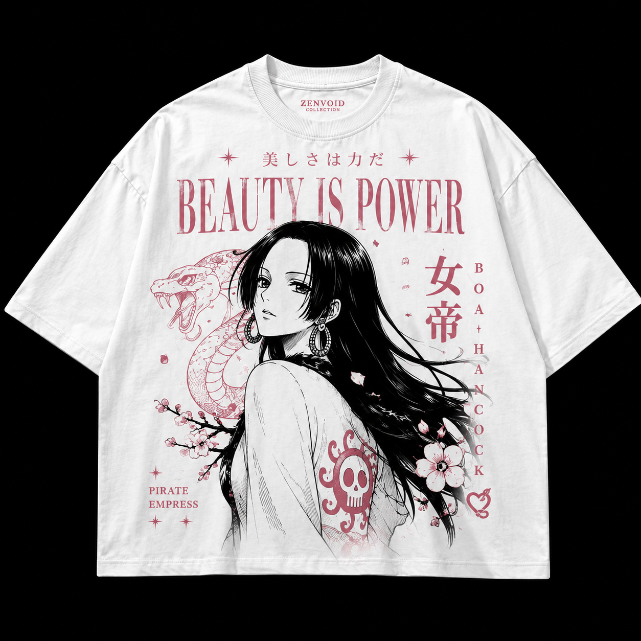 Boa Hancock – Beauty Is Power Oversized Tee