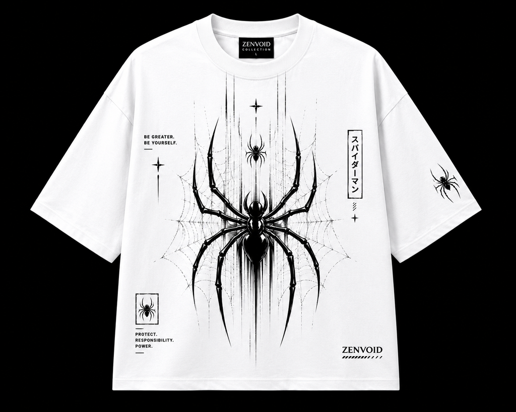 🕷️ Zenvoid Webstrike Oversized Tee